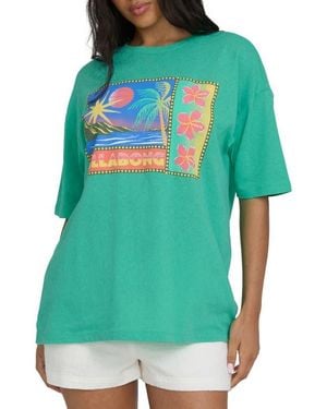 Billabong Summer Heat Cotton Graphic T-Shirt - Green