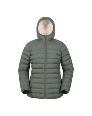 Mountain Warehouse Faux Fur Lined Padded Jacket - Gray