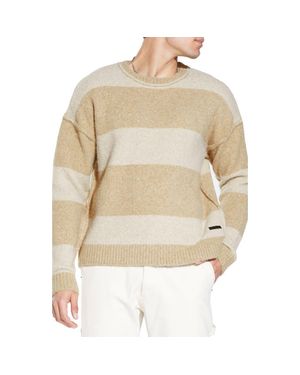 Civil Society Rothko Stripe Crewneck Sweater - Natural