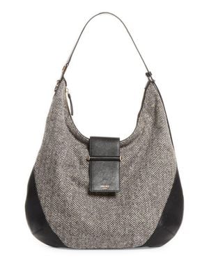 Jimmy Choo Bar Herringbone Hobo - Gray