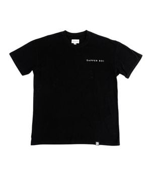 Dapper Boi Db Drop Shoulder Tee - Black