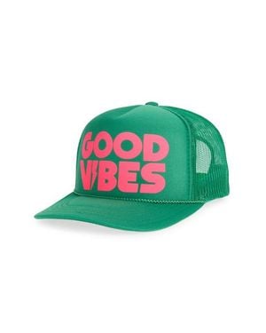 Local Beach Good Vibes Ii Trucker Hat - Green
