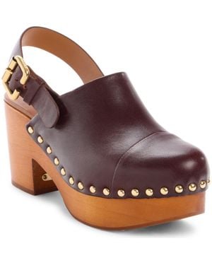 Chloé Jeanette Slingback Platform Clog - Purple