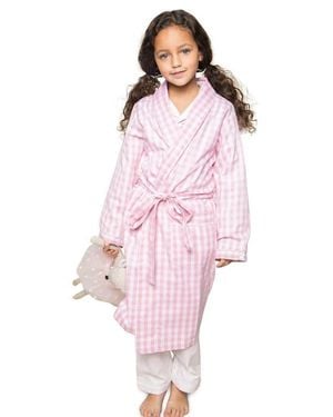 Petite Plume Gingham Robe - Pink