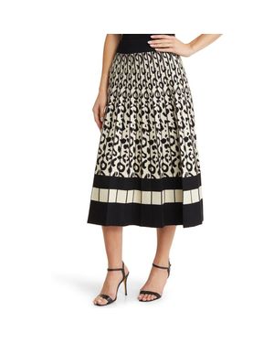 NIKKI LUND Mija Jacquard Skirt - Black