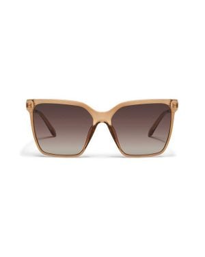 Quay Level Up Remixed 61Mm Gradient Square Sunglasses - Brown