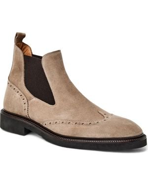 Bruno Magli Vespa Wingtip Chelsea Boot - Brown
