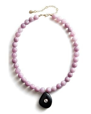 BaubleBar Jamie Semi-Precious Beaded Pendant Necklace - Multicolor