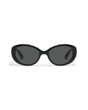 Quay On Brand 55Mm Round Sunglasses - Black