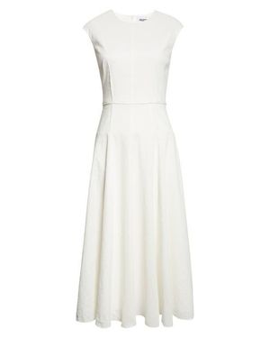 Partow Leroy Stretch Linen & Cotton Blend Crinkle Dress - White