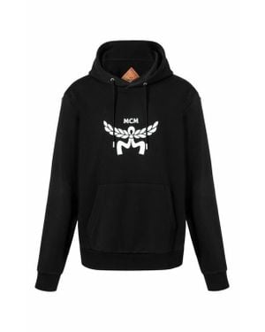 MCM Classic Logo Hoodie in Orange for Men | Lyst