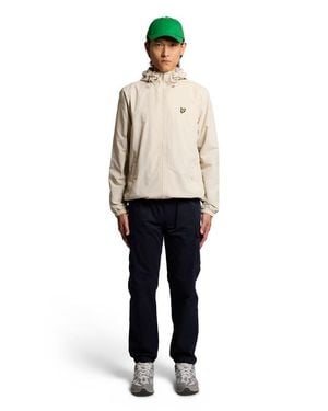 Lyle & Scott Zip Through Hooded Jacket - Natural