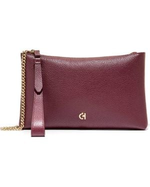 Cole Haan Essential Convertible Leather Zip Pouch - Purple