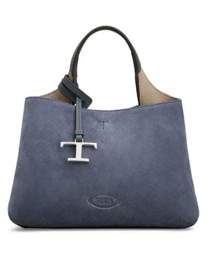Tod's Micro Top Handle Shopper - Blue