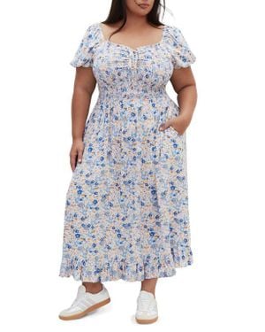 City Chic Emie Print Midi Dress - Multicolor