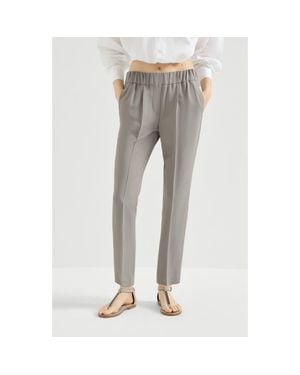 Brunello Cucinelli Tailored Jogger Pants - Gray