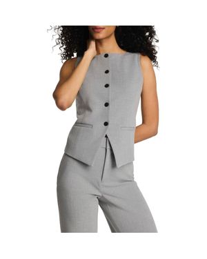 Spanx Button-Up Vest - Gray