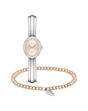 Lacoste Suzanne Oval Bracelet Watch Gift Set, 18.5Mm X 25Mm - White