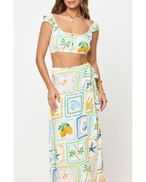 LSPACE Ever Cover-Up Crop Top - White
