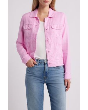 Tommy Bahama Two Palms Linen Raw Edge Jacket - Pink