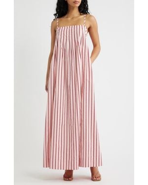 Petal & Pup Arletta Stripe Maxi Dress - Pink
