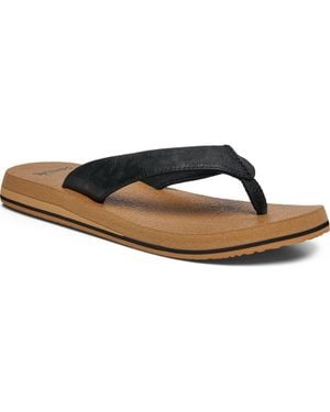 Sanuk Yoga Mat Ii Flip Flop - Black