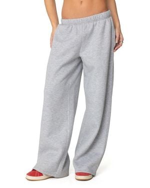 Edikted Boys Cry Wide Leg Sweatpants - Gray