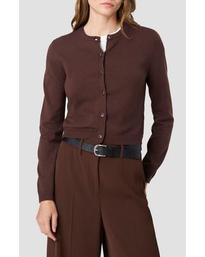 French Connection Crop Cardigan - Brown