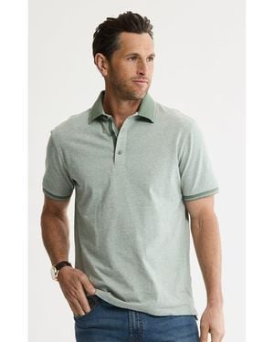 Jachs New York Luxe Brushed Knit Polo - Green