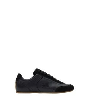 Burberry Leather Knight Runner Sneakers - Black