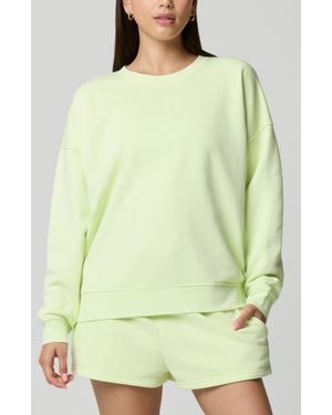 Florence By Mills Cozy Crush Oversize Sweatshirt - Green