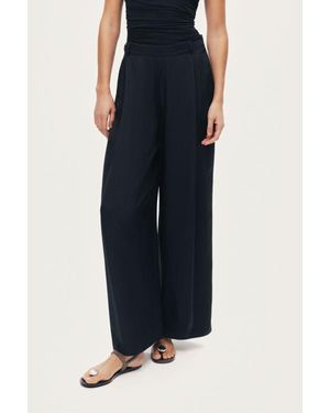 Nocturne Tailored Wide Leg Pants - Blue