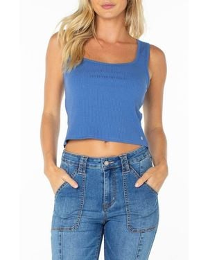Roxy Dixon Rib Knit Top - Blue