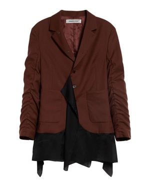 Undercover Wool Blazer - Brown