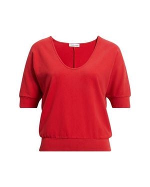 ARTLESS FOREVER Logan Scoop Neck Top - Red