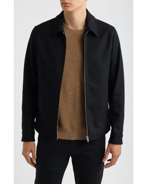Theory Wyatt Wool Blend Bomber Jacket - Black