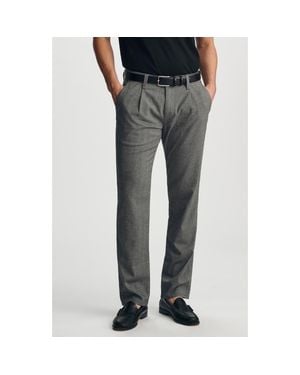 Mavi Will Pleated Straight Leg Pants - Gray