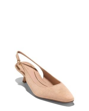 Cole Haan Tyldie Kitten Heel Slingback Pump - Natural