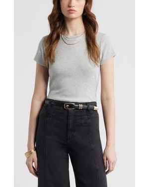 Treasure & Bond Tuckable Rib Baby Tee - Blue