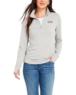 Vineyard Vines Dreamcloth Relaxed Half Zip Sweatshirt - White