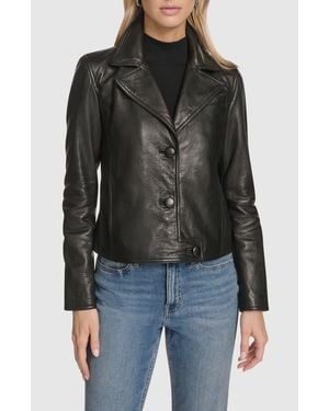 Andrew Marc Paluma Leather Jacket - Black