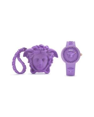 Versace Medusa Pop Silicone Strap Watch, 38Mm - Purple