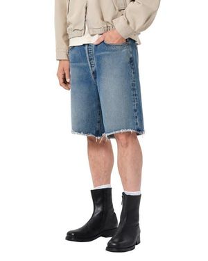 Agolde Anson Denim Cutoff Shorts - Blue