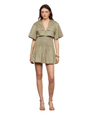 AMUR Genny Smocked Mini - Green