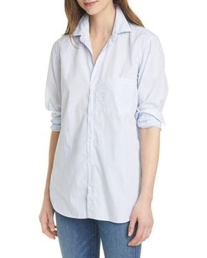 Frank & Eileen Joedy Stripe Button-Up Shirt - White