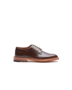 Grant Stone Plain Toe Shoe - Brown