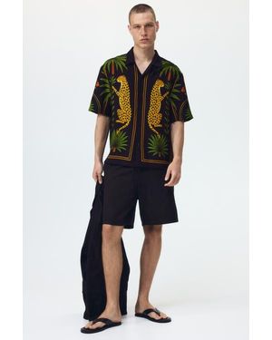 H&M Relaxed Fit Printed Resort Shirt - Multicolor