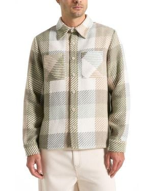 Manière De Voir Rune Check Overshirt - Natural
