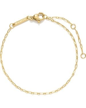 D.Louise Fine Paper Clip Bracelet - Metallic