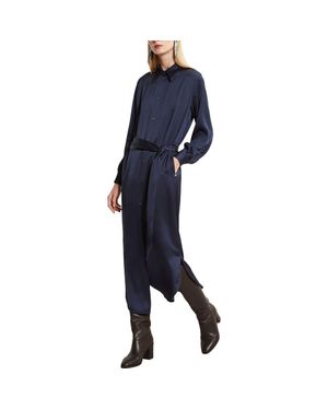 Ottod'Ame Viscose Long Chemisier - Blue